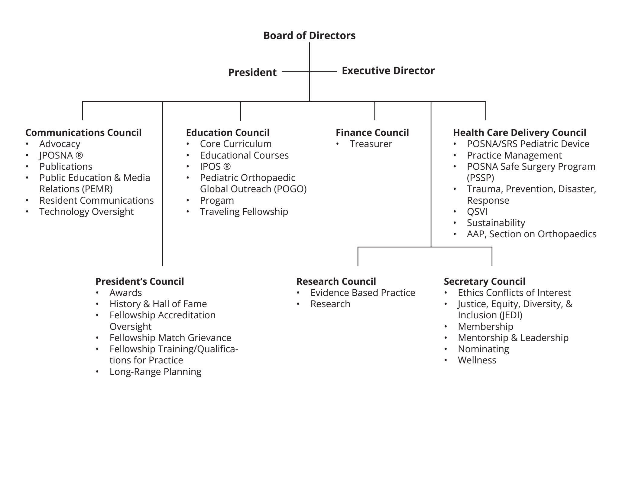 2024-2025 Committee Structure