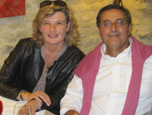 Pr Dimeglio with his wife, Valérie.